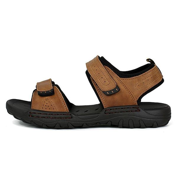 

sandals deportivas sandale zandalias de sandalias sandel sandal masculino classic for leather da work genuine man sandali heren roman, Black