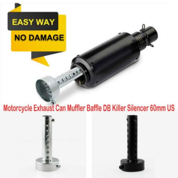 

motorcycle exhaust system universal can muffler baffle db killer 35/48/60mm