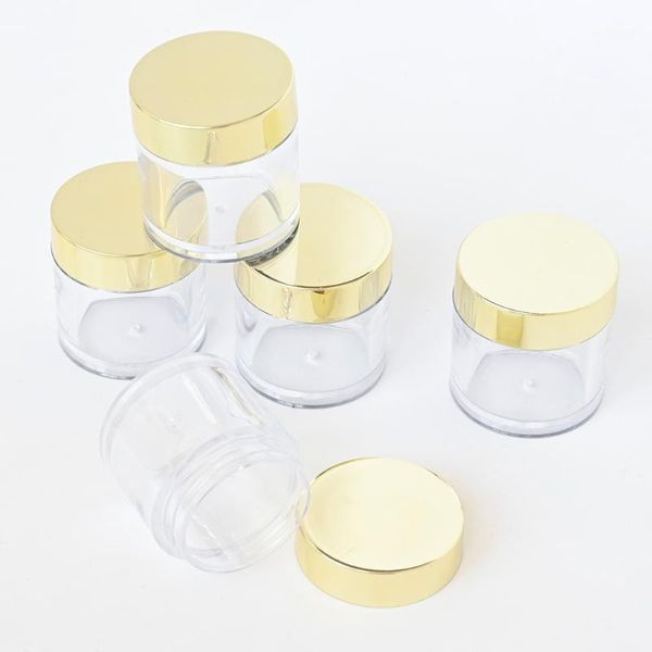 

storage bottles & jars 20/50/100pcs 10g empty refillable plastic cosmetic makeup jar pot eyeshadow cream nail art containers te#026