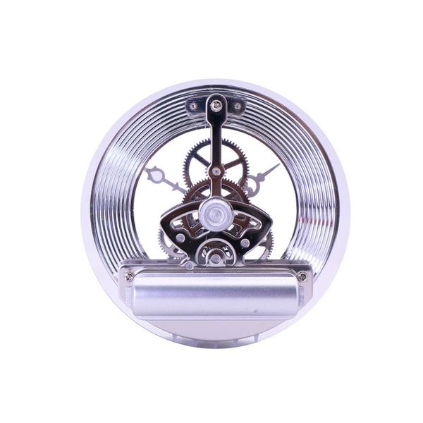 

desk & table clocks home furnishings retro gear wall clock movement round decorative metal perspective