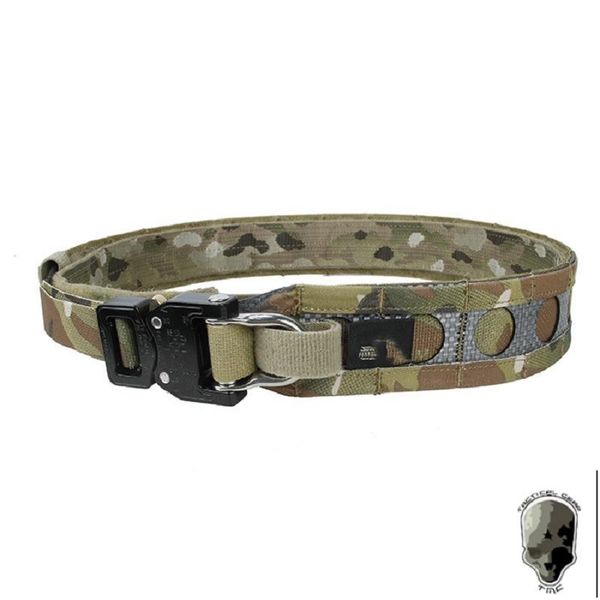 

waist support 3561-mc ferro tactical metal snake buckle belt imported tegris material, Black;gray