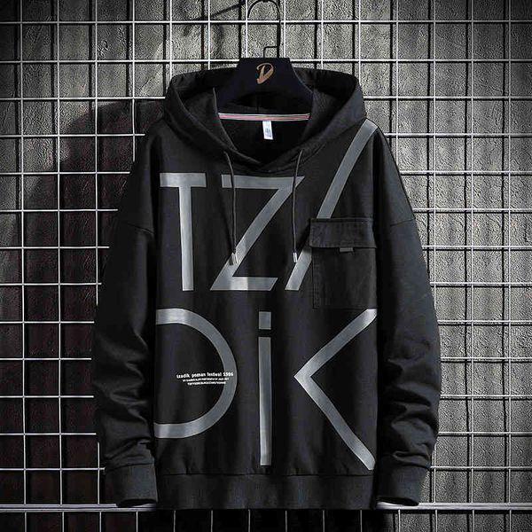 

men's casual shirts hip hop rock streetwear autumn spring fashion black green men's long sleeve pullover hoodies sweatshirts cloth, White;black