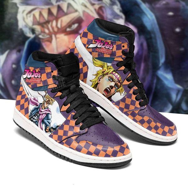 

customization jojo's bizarre adventure sneakers caesar anthonio zeppeli shoes
