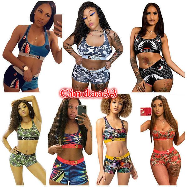 

women 2 piece pants designer ethika tracksuits slim vest short pants summer outfits sweatshirt slim breathable fitness swimsuits, White