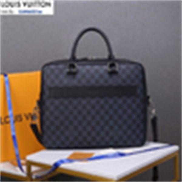 

clutches brand designer luxury m41347 black checked briefcase men handles handbags shoulder messenger bags totes iconic cross body bags top