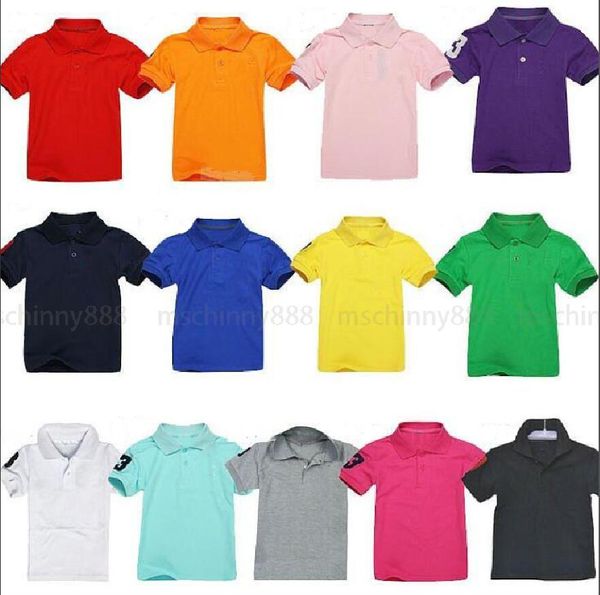 Crianças camisetas verão meninos meninas camisa bordada camisa casual manga curta designer multicolorido