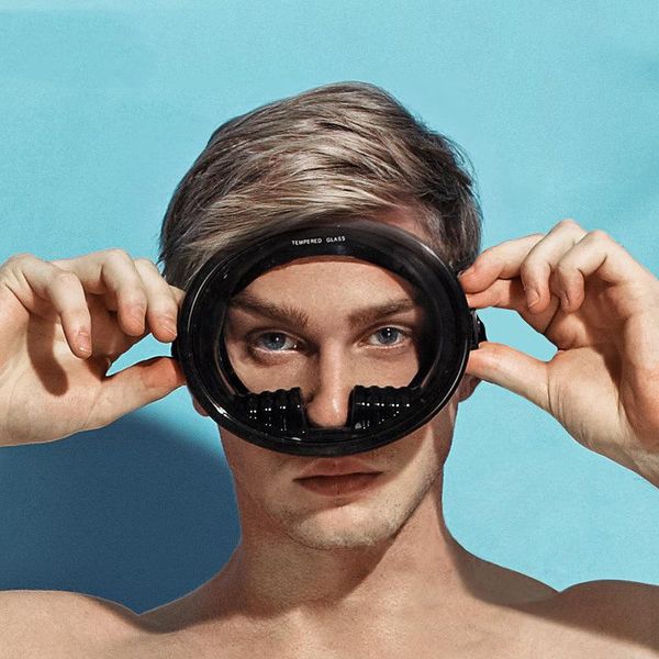

diving masks underwater scuba 1piece adjustable goggles anti-fog silicone waterproof snorkeling glasses mask swimming equipment