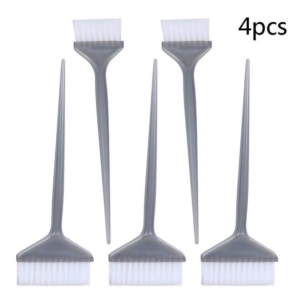 

4pcs hair dyeing brushes coloring comb salon barber hairdressing tool, Silver