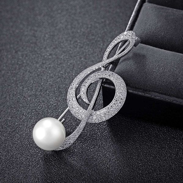 

notes of red apple jewelry fashion high grade women's coat suit brooch 850208, Gray