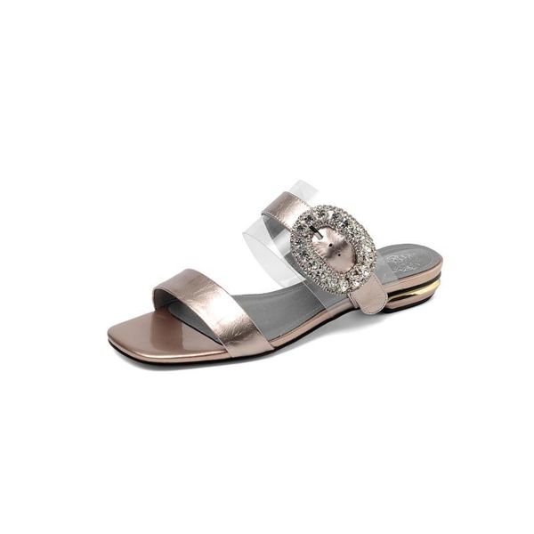 

big size simple flat sandals summer ladies women shoes woman, Black