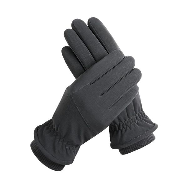 

cycling gloves 1 pairs portable soft lightweight touch screen keep warm working winter outdoor sport running therrmal anti slip, Black