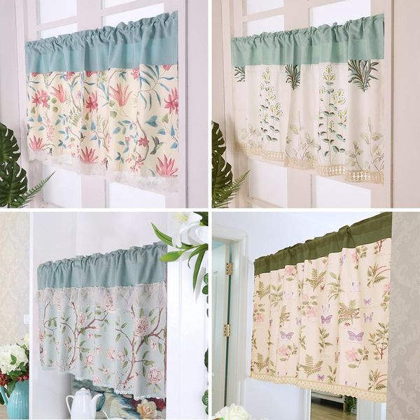

curtain & drapes short tulle curtains for kitchen cabinet rod pocket half-curtain cafe sheer door window living room decor