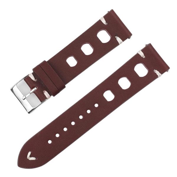

watch bands 1pc genuine leather band retro strap replacement, Black;brown