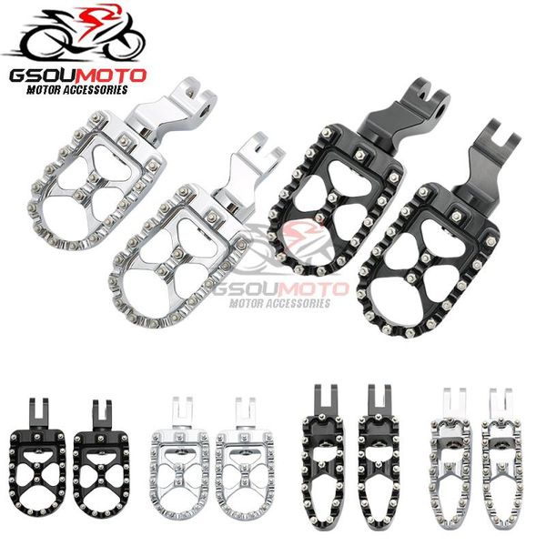 

pedals motorcycle off-road style cnc front & rear footpegs footrests for bonneville se t100 t900 thrunxon 1200