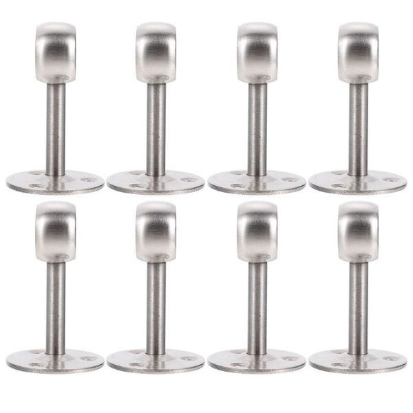 

handles & pulls 8pcs ceiling mount brackets closet rod holder wardrobe pole hooks