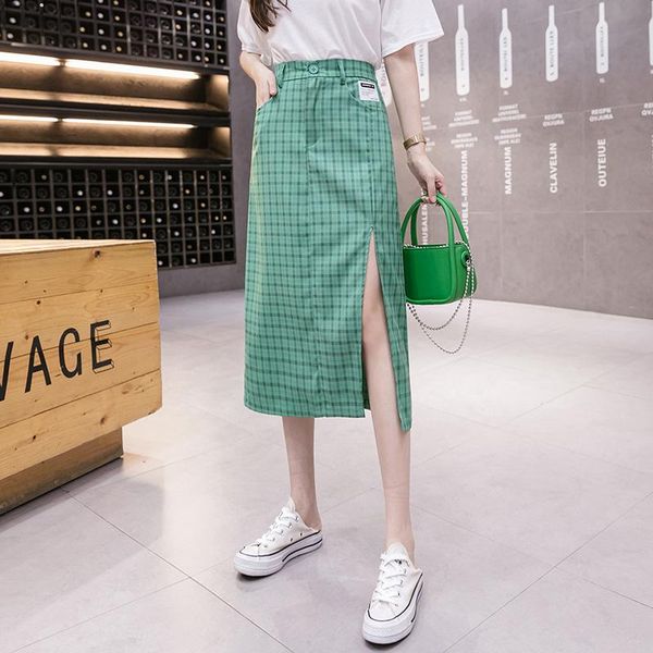 

skirts to show thin female summer es design feels split long temperament bag hip skirt of tall waist a word in, Black