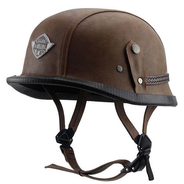 

motorcycle helmets retro half cruise cascos german casque vintage motocross chopper scooter bicycle commute capacete men women