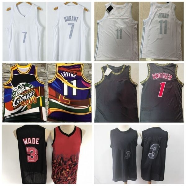 

vintage stitched mens 7 new 11 3 wade stitched basketball jerseys, Black;red