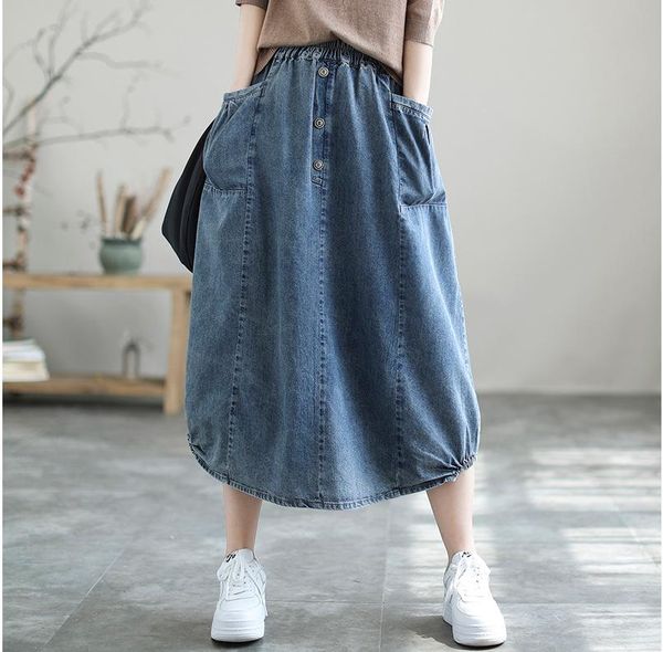 

spring 2021 denim skirt woman skirts, Black