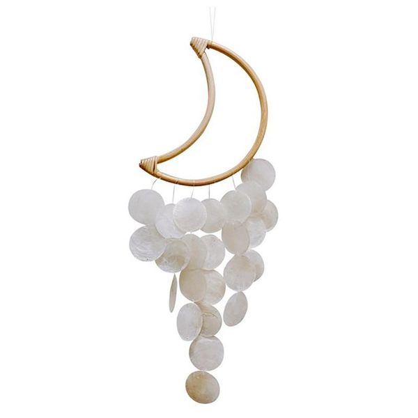

decorative objects & figurines natural shell wind chime moon nordic korean style el dorm home office nursery decor hanging decorations