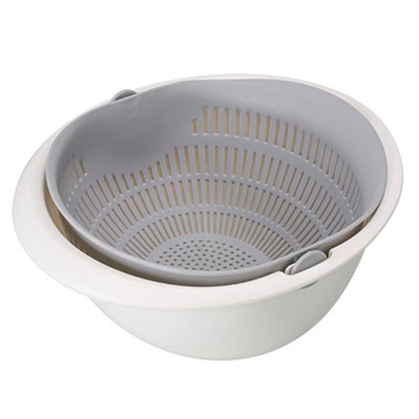 

storage baskets double drain basket bowl washing kitchen strainer noodle vegetable fruit vegetables quality wash