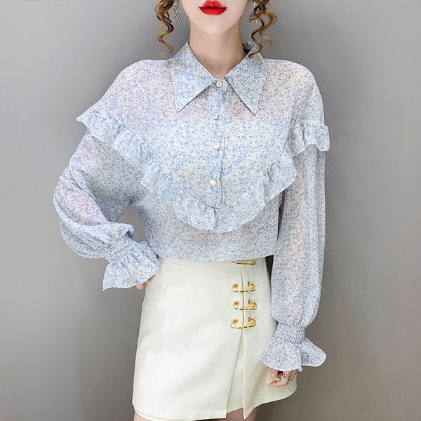 

women's blouses & shirts vy1298 chiffon printing womens for women fashion clothes teens woman tshirts blusas largas graphic tee, White