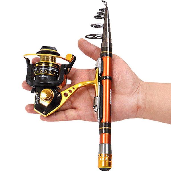 

genuine gw mini miniaturized fishing rod reel set japan carbon fiber pole 1.5-2.7m sea travel carp fish tool portable boat rods