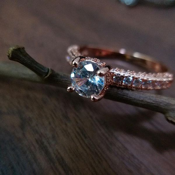 

wedding rings 2021 fashion crystal for women trendy retro rhinstone ring oval round finger jewelry gift female girl, Slivery;golden