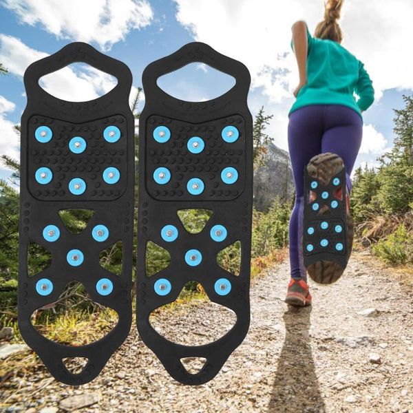 

cords, slings and webbing shoe crampons not easy to fall off 11 studs anti slip ice traction cleats outdoor boot snow grips
