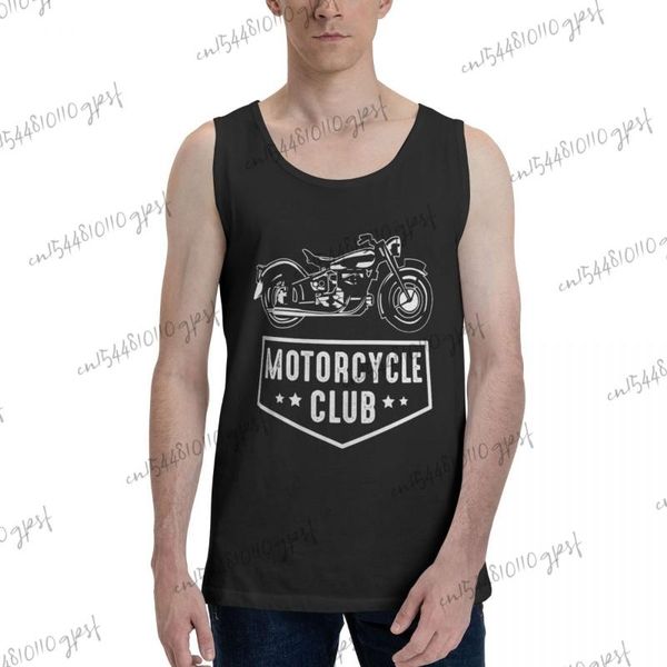 

men' tank basquetbol motorcycle badge and logo good black ropa, White;black