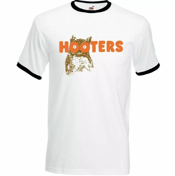 

hooters t-shirt mens funny stag do hen doo owl tee top, White;black
