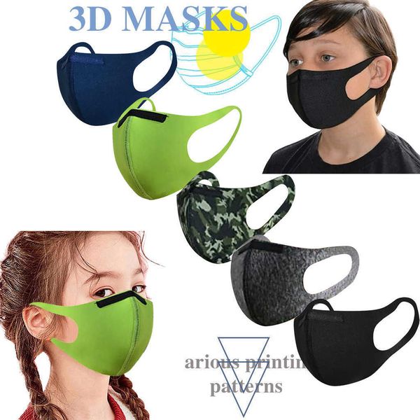 

5pc children washable and reusable mouth face warm windproof face masks christmas indoor outdoor decoration mask kids masque