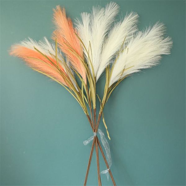 

bulrush artificial flower wedding decoration decorative reed ins fake floral birthday party home decor plant 100 cm