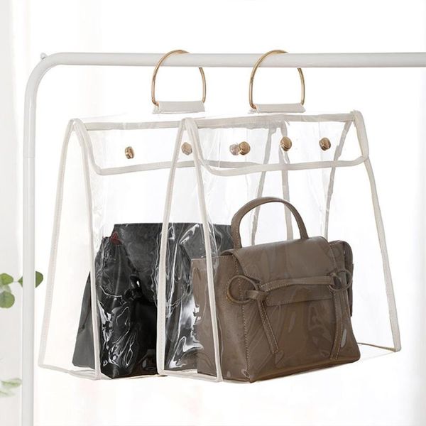 

storage bags household bag dustproof cover magnetic lock protective container for handbag