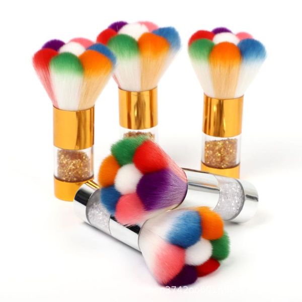 

nail brushes colorful dust clean brush 1 pcs art manicure pedicure soft remove acrylic care tools, Yellow