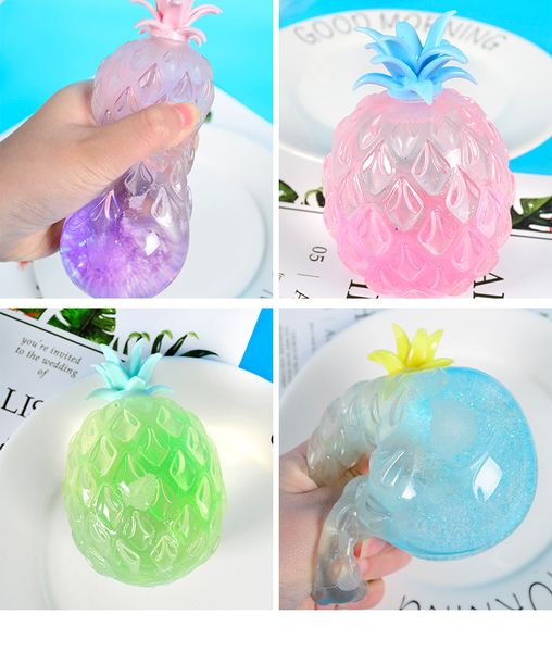 

fidget toys 1pcs simulation pineapple decompression toy pinch squeeze stress relief hand for adults children