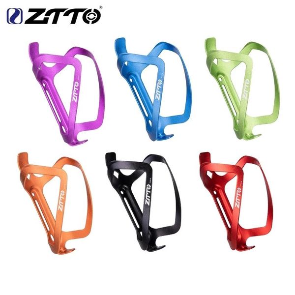 

colors mtb bicycle water bottle cage mountain road bike cnc ultralight aluminum alloy high strength holder bottles & cages