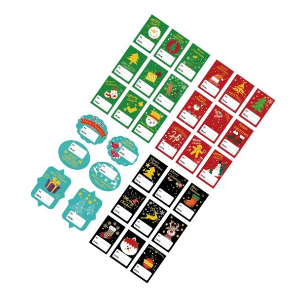 

sets sealing stickers christmas gift sticker adhesive label wrap