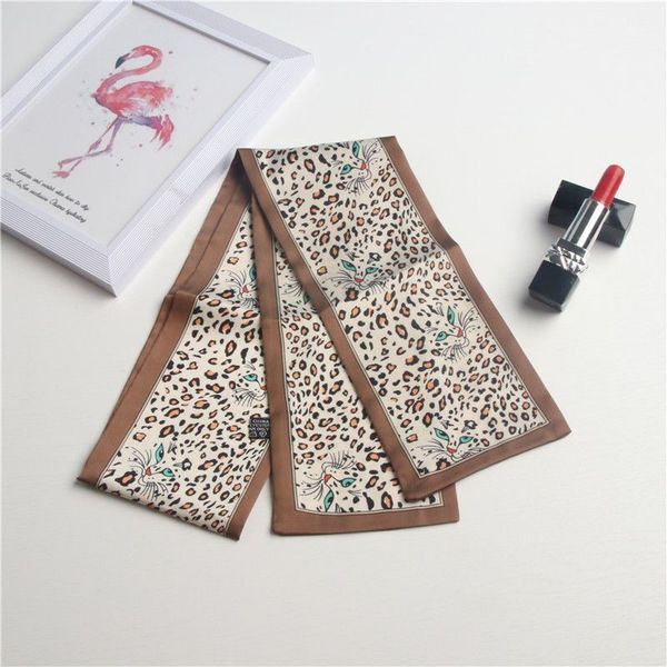 

cncfhjfkh mix design magic hand bag scarves women small silk scarf kerchief belt neckerchief printing handle bag ribbon female women scarves, Blue;gray