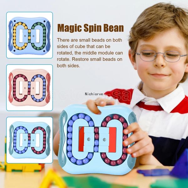 

3 colors toys generation spinning magic bean intellectual development fingertip finger children's burger toy wholesale