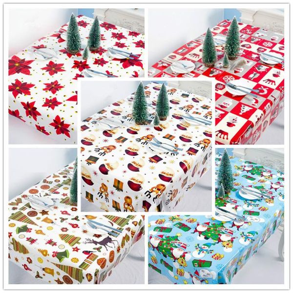 

christmas decorations year 2021 table disposable tablecloth for home navidad noel diy ornaments natal xmas decor