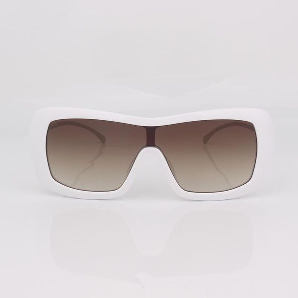 

sunglasses white acetate mask women metal temples, White;black