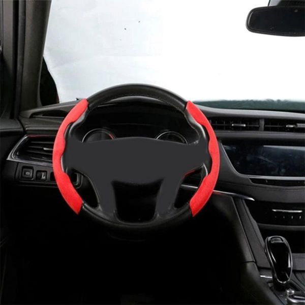 

steering wheel covers 1pair car cover winter suede anti-skid plush card four seasons universal decorative