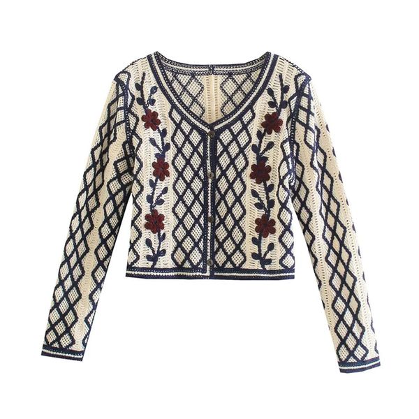 

xeasy summer for vintage jacquard argyle girl sweater sweet thin cardigan female around short neck top, White;black