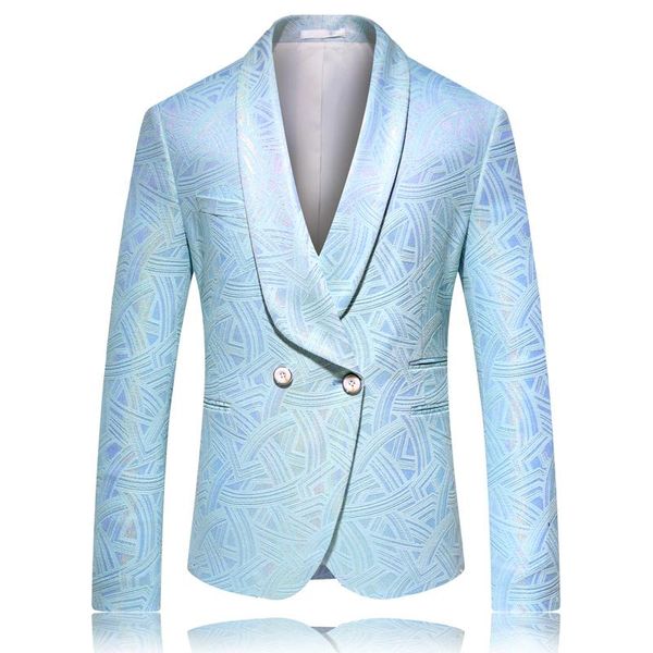 

men's suits & blazers leisure time marry flower ceremony man's dress masculino suit jacket men blazer sequin homme stage stagewear, White;black
