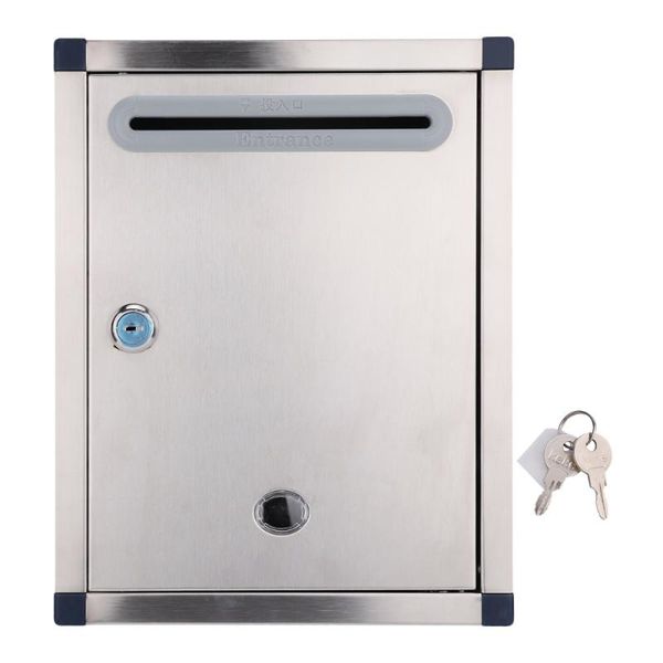 

gift wrap 1pc wall mount mailbox lockable rust-proof outdoor
