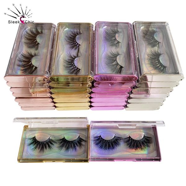 

false eyelashes fluffy full strip 25mm 6d long mink lases boxes vendors wholesale soft fake lashes packaging in bulk