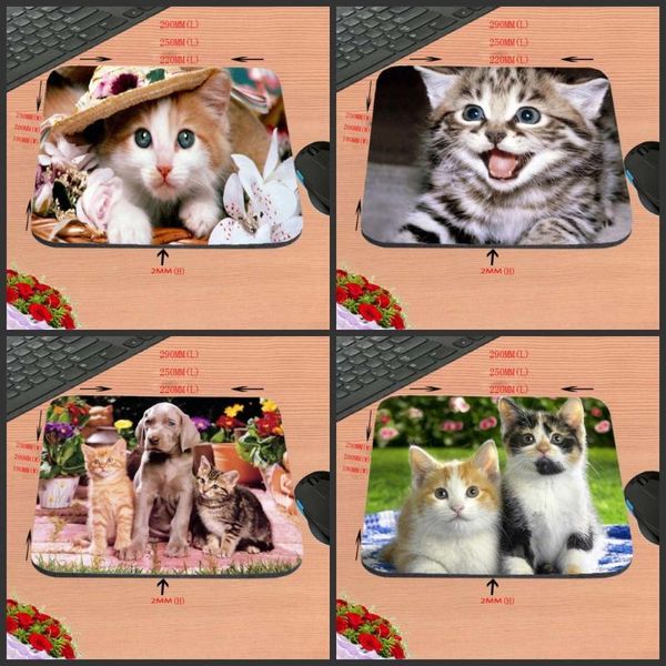 

mouse pads & wrist rests cats and dogs are friends diy custom,high-definition computer pad, non-slip rubber rectangle decorate your desk, as