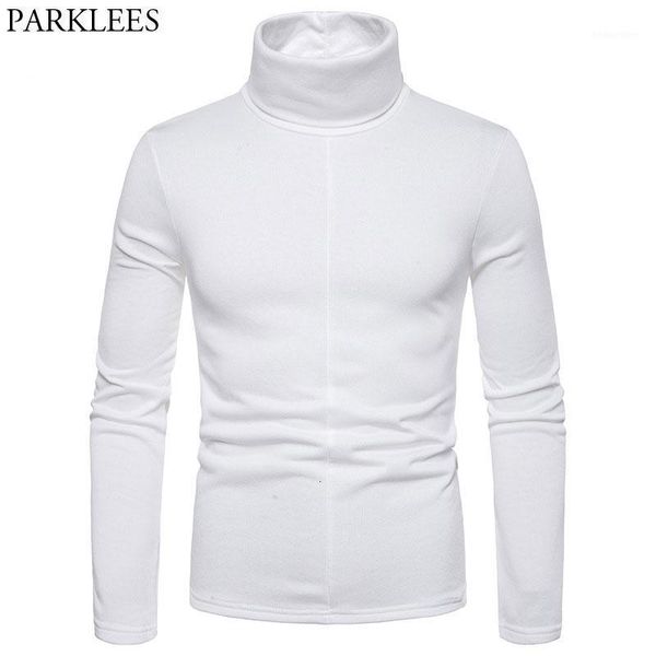 

men's t-shirts plus velvet high collar shirt solid color mens t shirts casual slim fit autumn long sleeve t-shirt men blouse clothing x, White;black