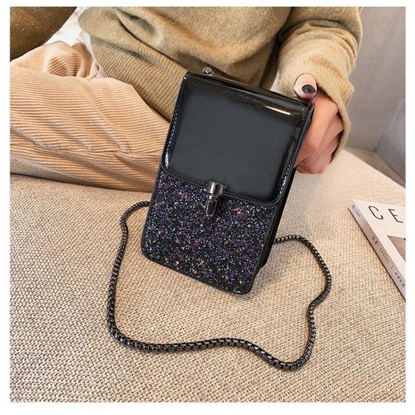 

shoulder bags oimg women's female exquisite color matching mobile phone ladies fashion flash messenger girls handbags